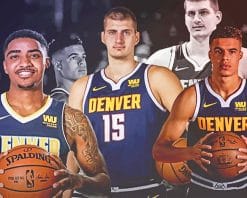 Denver Nugget Players adult paint by numbers