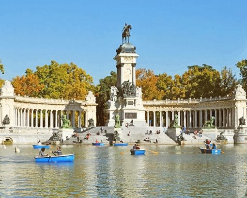 El Retiro Park Madrid Paint By Numbers