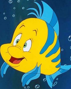 Flounder Disney Paint By Numbers