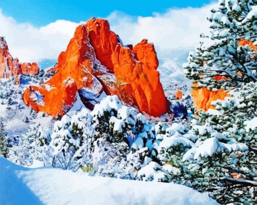 Garden Of The Gods Colorado USA paint by number