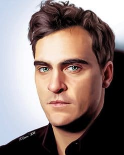 Handsome Joaquin Phoenix adult paint by numbers