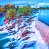 Idaho Falls Falls Visitidaho paint by numbers