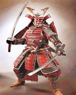 Japanese Samurai paint by number