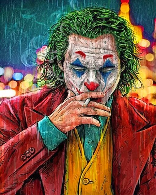 Joker Cigarette adult paint by numbers