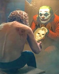 Joker in the mirror adult paint by numbers