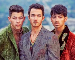 Jonas Brothers adult paint by numbers