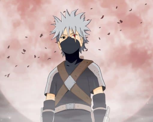 Kakashi kakashi Moon Background paint by numbers