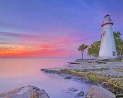 Marblehead Lighthouse State Park adult paint by numbers