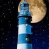 Moon Lighthouse paint By Numbers Paint By Numbers