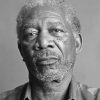 Morgan Freeman Black and White adult paint by numbers