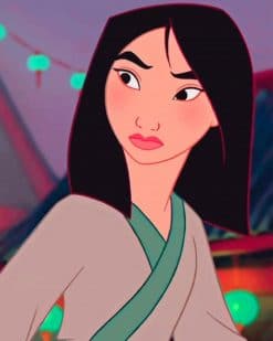 Mulan Disney Princess adult paint by numbers