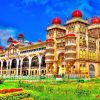 Mysore Palace India paint by number