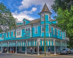 New Orleans Blue House paint by number