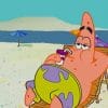 Patrick Star in the Beach paint by numbers