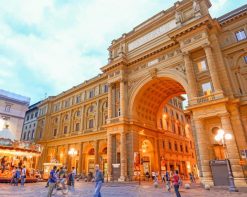 Piazza Della Repubblica Florence Italy paint by numbers