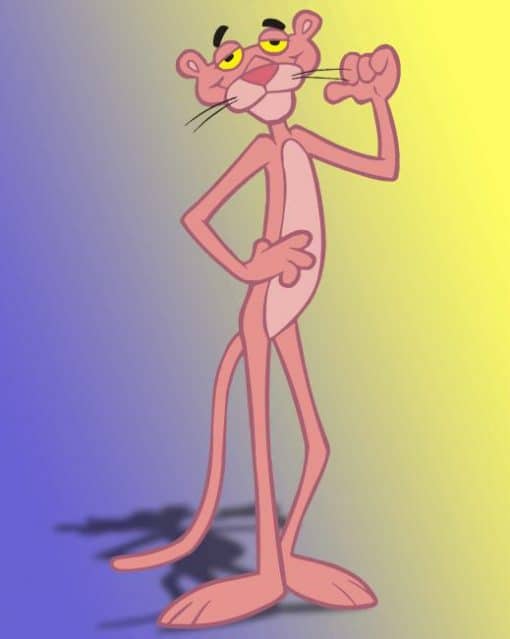 Pink Panther adult paint by numbers