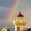 Rainbow Lighthouse paint By numbers