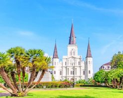 Saint Louis Cathedral New Orleans USA paint by number