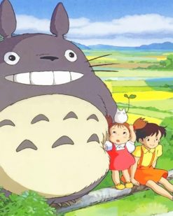 Satsuki Mei Kusakabe And Totoro Paint By Numbers Paint By Numbers