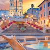 Spanish Steps Rome paint by numbers