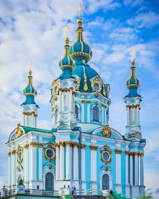 St Andrews Church Kyiv Ukraine paint By Numbers