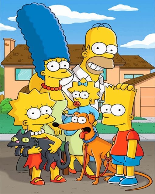 The Simpsons Family Paint By Numbers