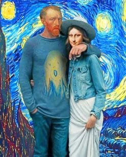 Van gogh and mona lisa adult paint by numbers