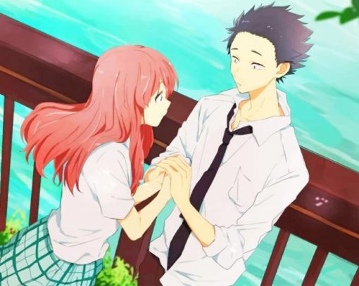 A Silent Voice Romance Anime paint by number