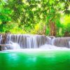 Amazing Nature Waterfal Tress Jungle Water Landscapes paint by numbers