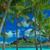 Amazing View in Bora Bora paint by numbers