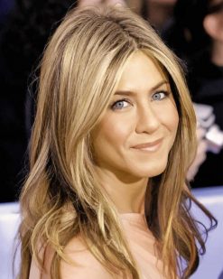 American Actress Jennifer Aniston Paint By Numbers