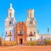 Arizona Tucson Mission San Xavier paint by number