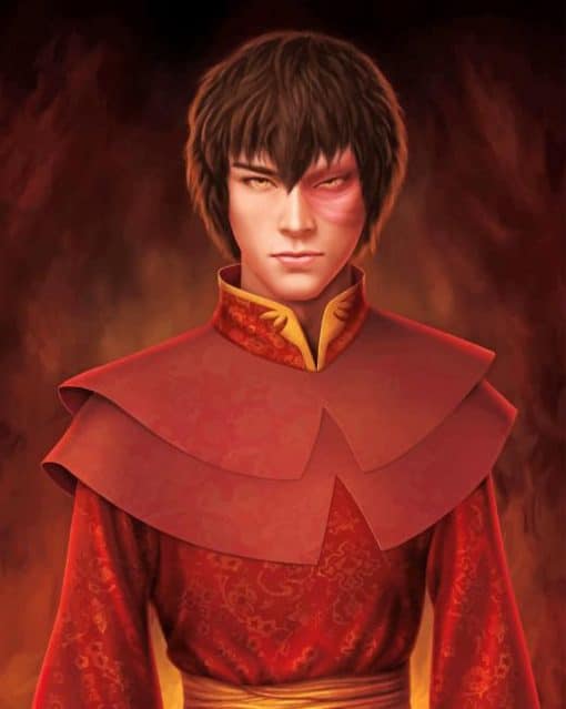 Avatar The Last Air Bender Zuko Paint By Numbers