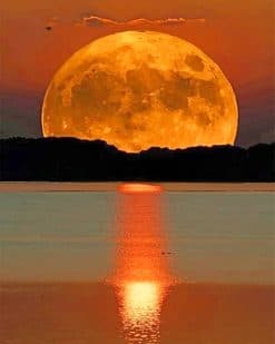 Beautiful Moon paint by number