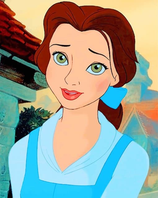 belle beauty and the beast disney paint by numbers