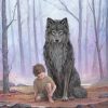 Boy And Wolf paint by numbers