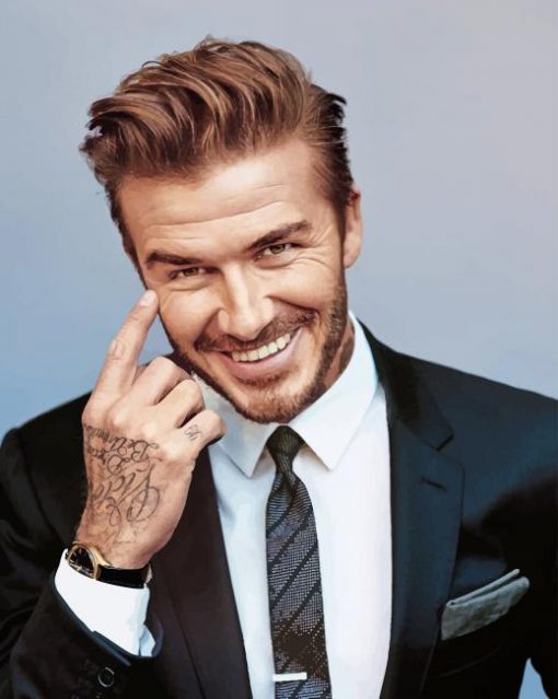 Classy Suit David Beckham paint by numbers