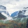 Clouds California Yosemite Valley paint by number