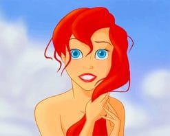 Cute Ariel paint by numbers