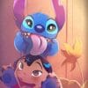 Cute Lilo Crazy Stitch Paint By Numbers