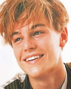 Cute Young Leonardo Dicaprio Paint By Numbers