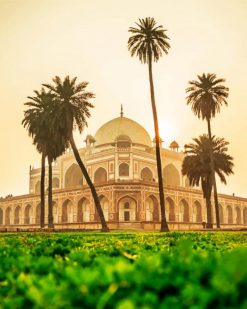 Delhi Humayuns Tomb India paint by number