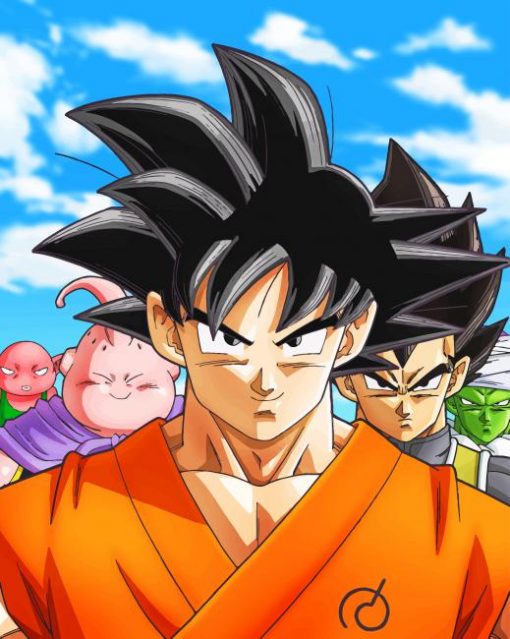 dragon ball Cartoon adult paint by number