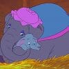 Dumbo And His Mommy paint by number