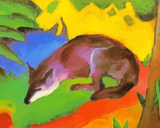 Franz Marc Fox paint by number