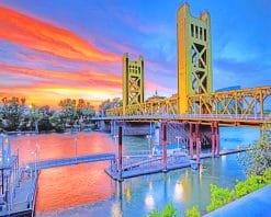 Golden Gate Bridge California paint by number