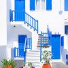 Greece Beautiful House paint By Numbers