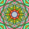 Green Mandala paint by number