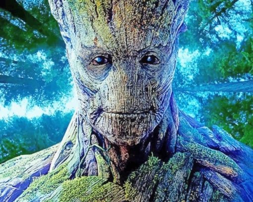 Groot Trees Paint By Numbers