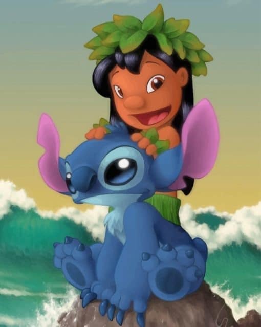 Lilo and Stitch paint by numbers